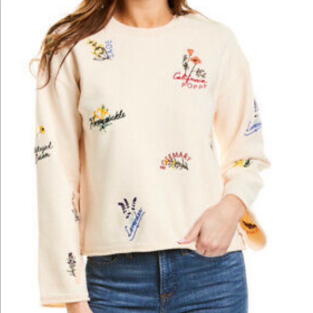 Madewell Embroidered Floral Sweater!